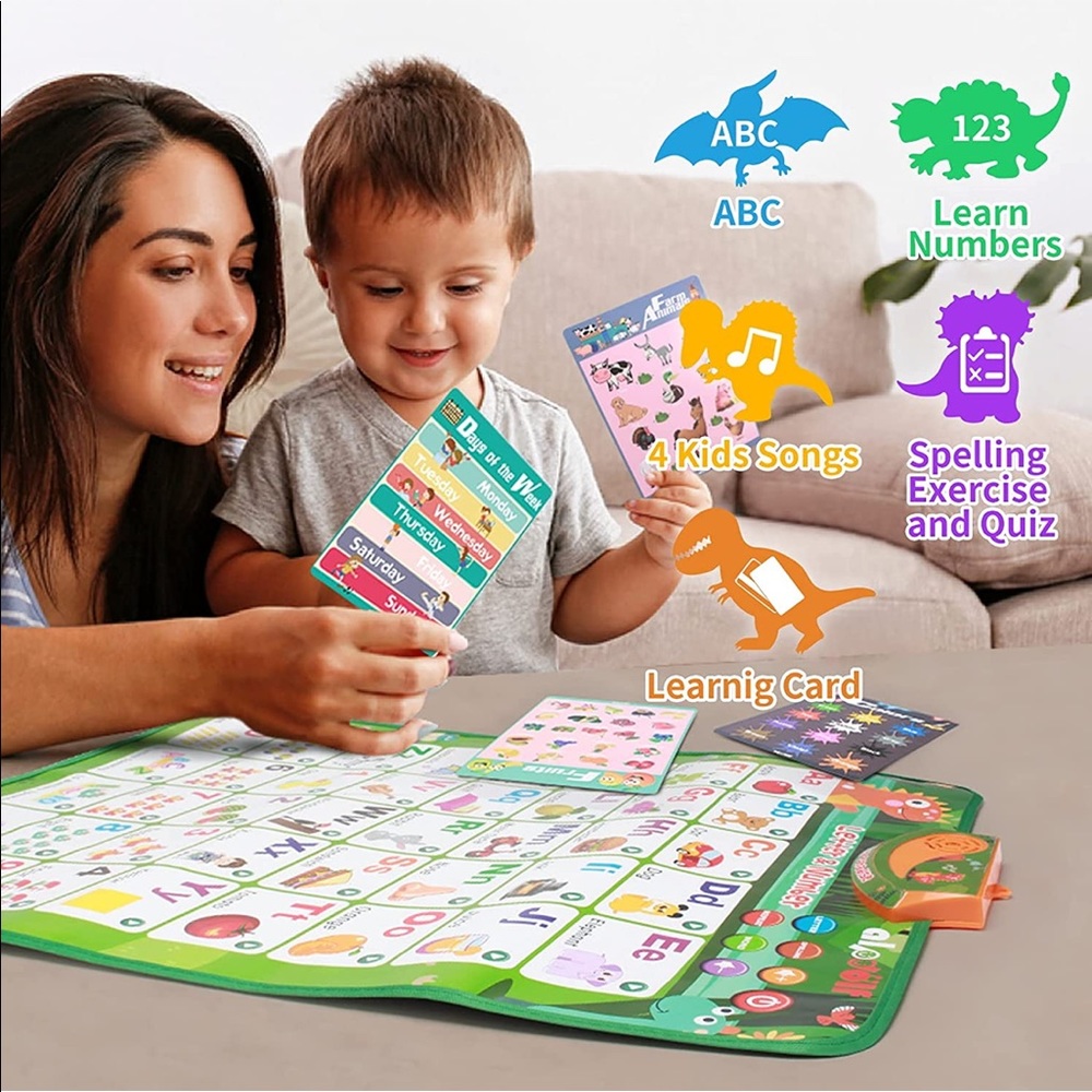 Interactive ABC & 123s Electronic Learning Charts Posters, Preschool Learning - Picture 6 of 13